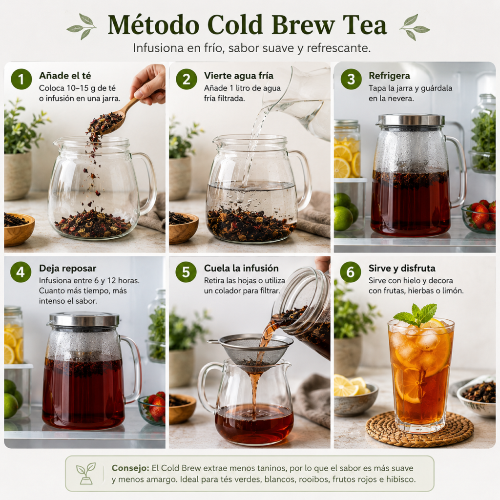 Método de preparación Cold Brew Tea