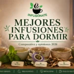 Selección de infusiones y plantas relajantes para incorporar a una rutina nocturna antes de dormir.