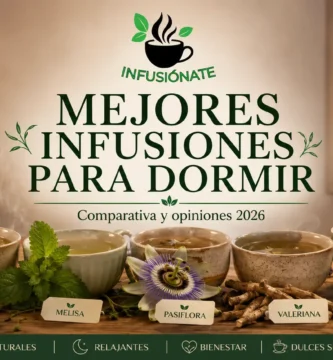 Selección de infusiones y plantas relajantes para incorporar a una rutina nocturna antes de dormir.